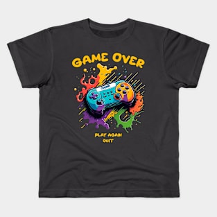 Game Over, Play Again Kids T-Shirt